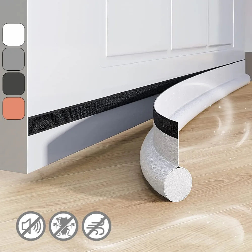 Adjustable Door Bottom Seal Strip Draft Stopper with Acoustic Foam
