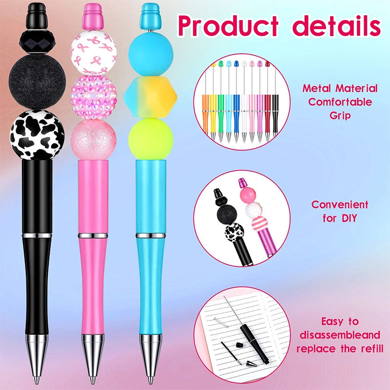 Creative Beaded Ballpoint Pens — DIY Printable Set