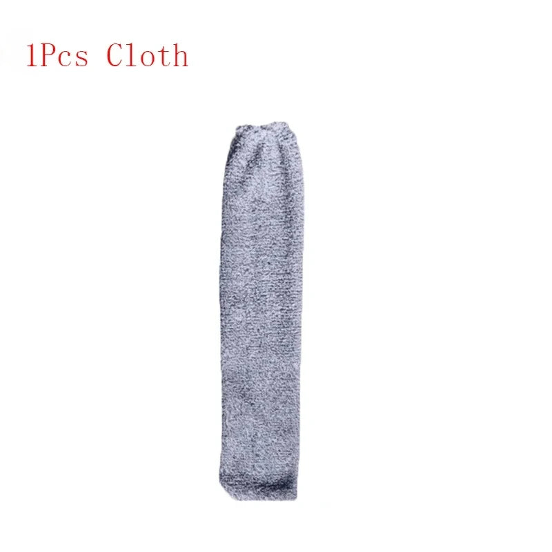 A single gray telescopic microfiber duster brush with an adjustable handle.