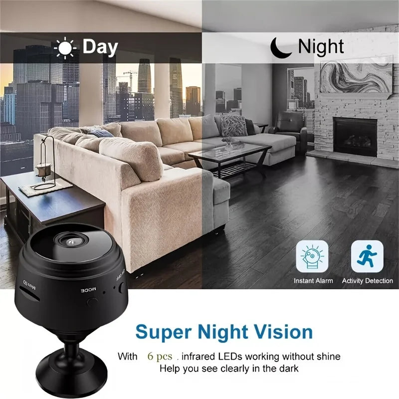 Mini WiFi Security Camera with Motion Detection