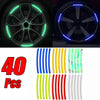 Multicolor Reflective Wheel Hub Stickers for Cars and Motorcycles