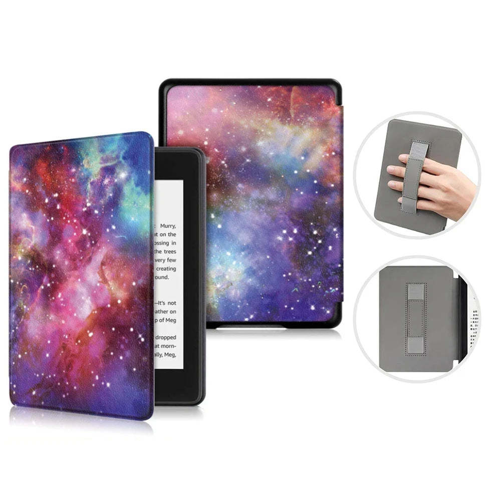 Premium Leather Case for Kindle Paperwhite (2024) with Hand Strap & Auto Sleep/Wake