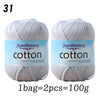 Premium 100% Cotton Yarn – Medium-Fine Weight for All-Season Knitting