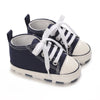 Classic Canvas First Walker Shoes for Babies with Star Print