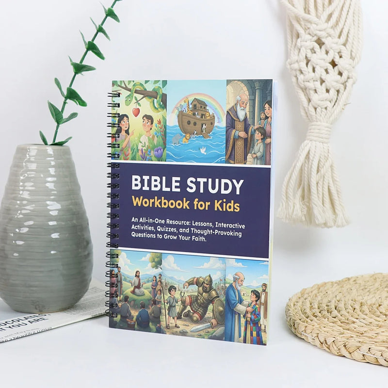 Kinder-Bibel-Aktivbuch: Glaubensstärkende Lektionen & Quizfragen