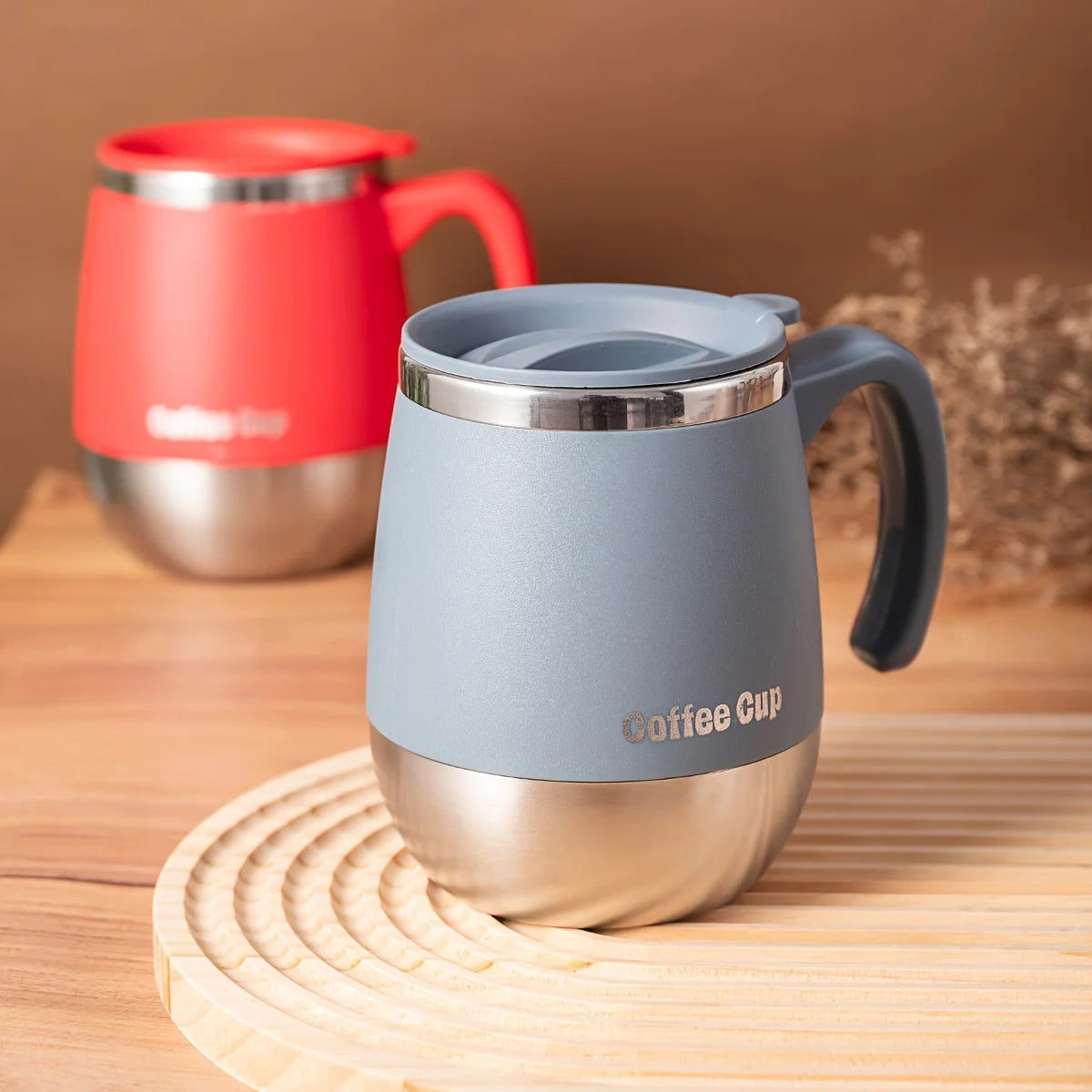 Insulated Stainless Steel Travel Mug with Lid