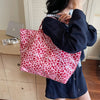 Leopard Print PVC Large Tote Bag