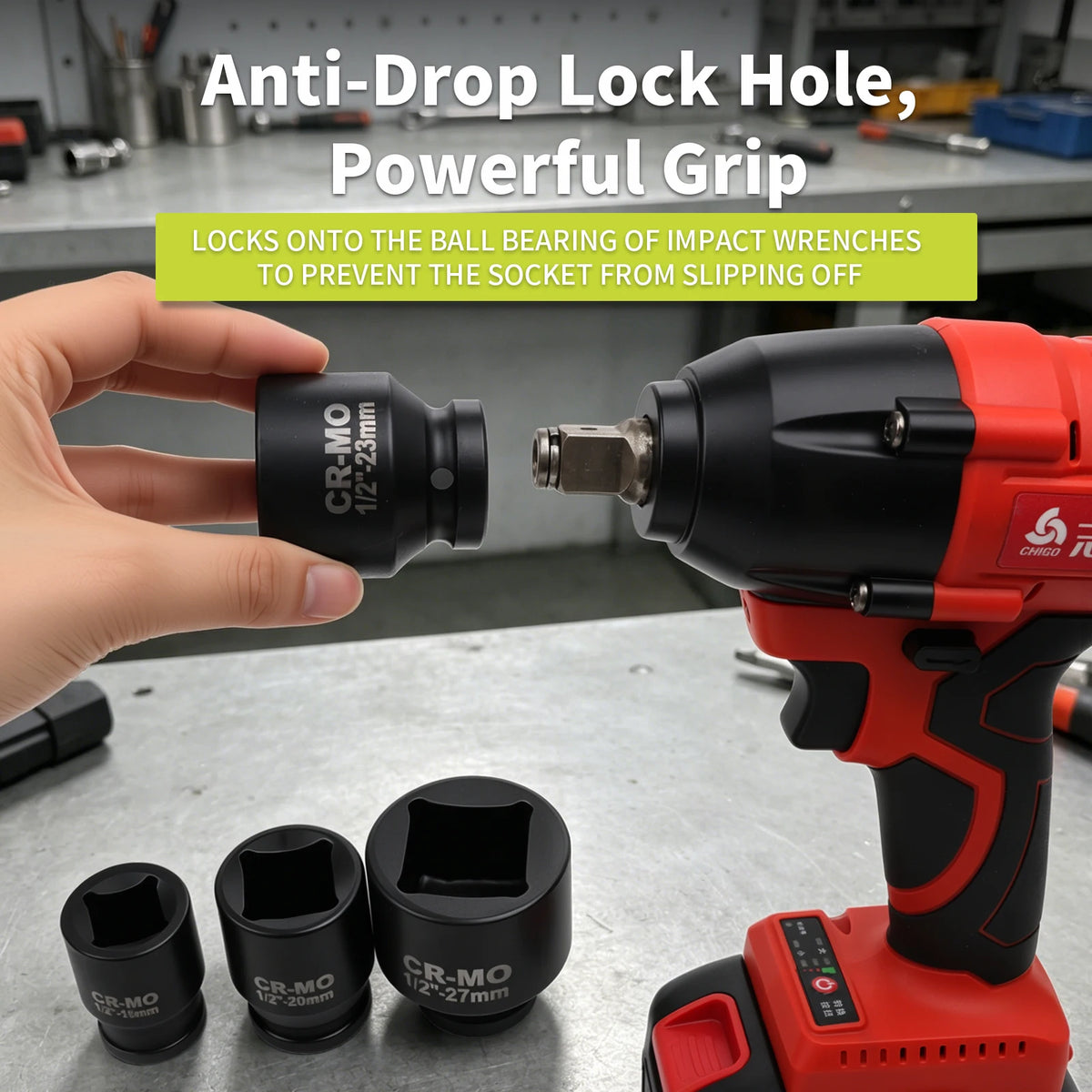 Heavy-Duty Square Drive Impact Socket Adapter Set