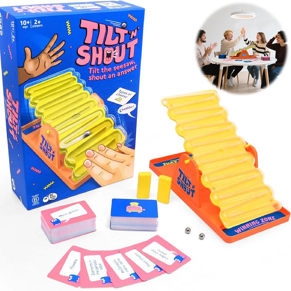 Tilt & Shout : Le jeu de société familial rapide et dynamique