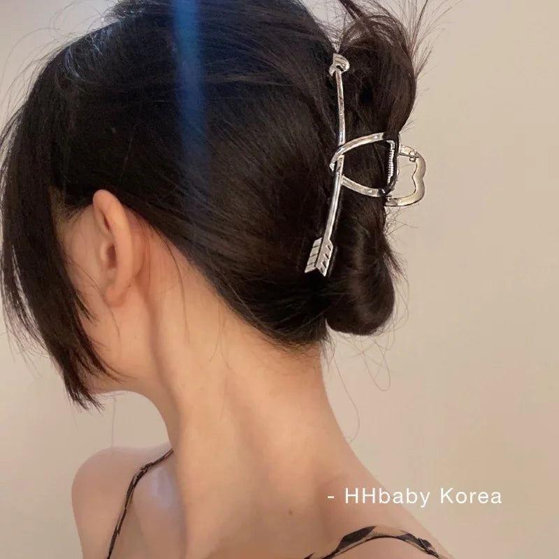 Gold S-Shaped Metal Hair Claw