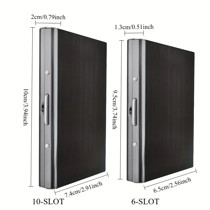Slim RFID Blocking Metal Card Holder Wallet