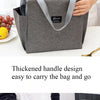Insulated Canvas Lunch Bag with Double Pockets