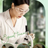 A laboratory setting showing a scientist using a pipette to apply a liquid solution for the Lip mask product.