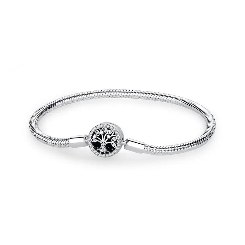 925 Sterling Silver Heart Charm Bracelet