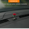 Mini Rose and Sunflower Car Dashboard Vase Decor