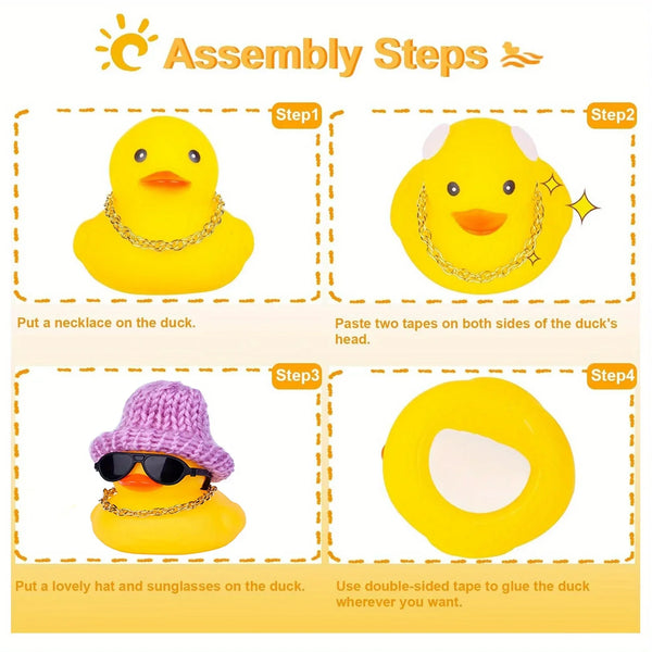 Whimsical Rubber Duck Dashboard Decor