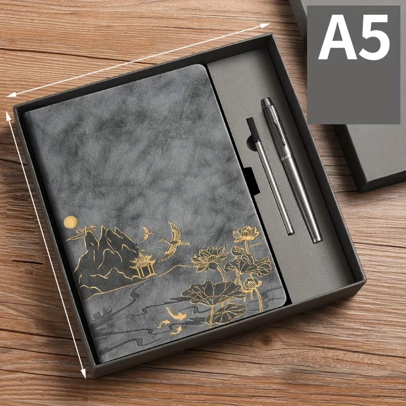 Premium A5 Notebook with Color-Changing PU Leather Cover