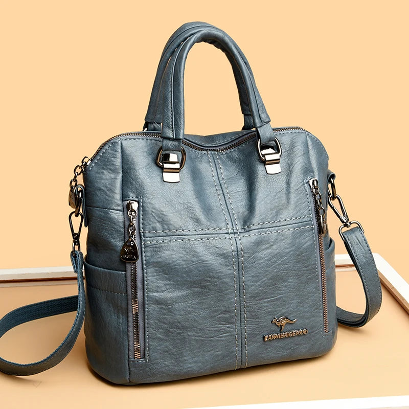 Vintage-Inspired Crossbody Bag with Roomy Interior