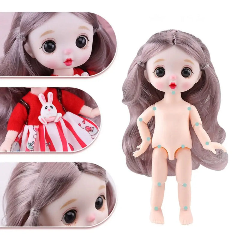 17cm Articulated Princess Doll with Accessories
