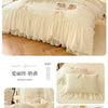 Princess Chiffon Duvet Cover with Romantic Ruffles