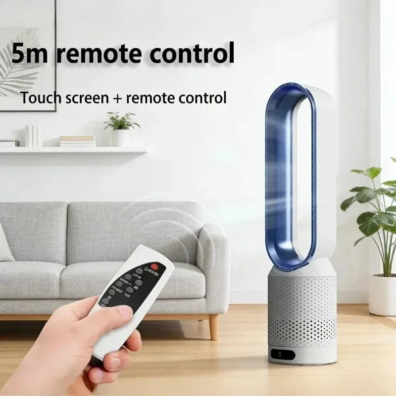 Smart Bladeless Tower Fan with Remote Control