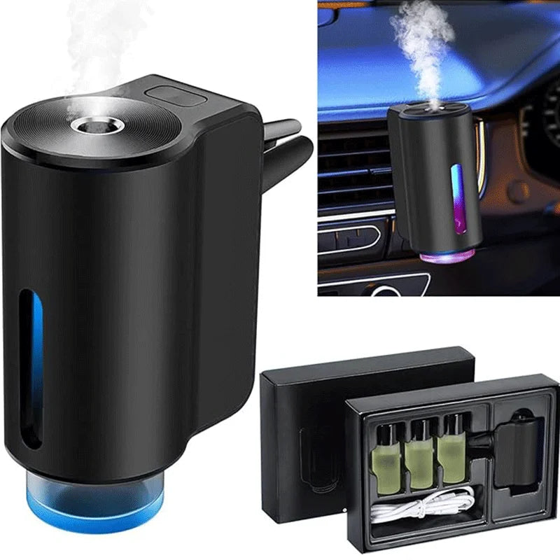 Rechargeable Car Aroma Diffuser with 3-Level Mist Control