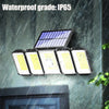 300 LED Solar Motion Sensor Outdoor Wall Lamp