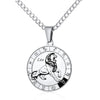 Collier Constellation du Zodiaque en Acier Inoxydable