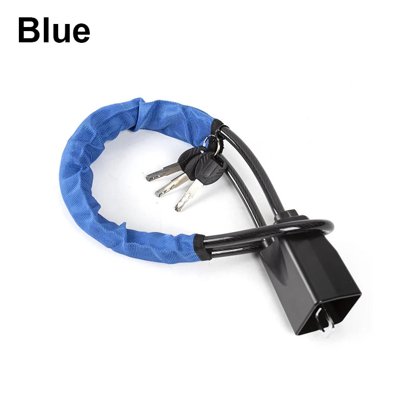 Universal Steering Wheel and Seat Belt Anti-Theft Lock with 2 Keys