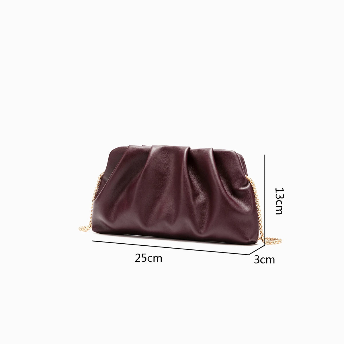 Elegant Chain Shoulder Bag with Crystal Accents