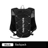 Black Wolf's Territory backpack shown from the back