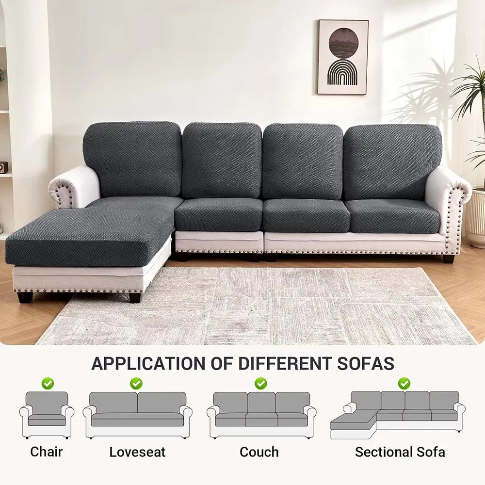 Cat-Proof Sofa Seat Cushion Cover – Scratch-Resistant & Waterproof