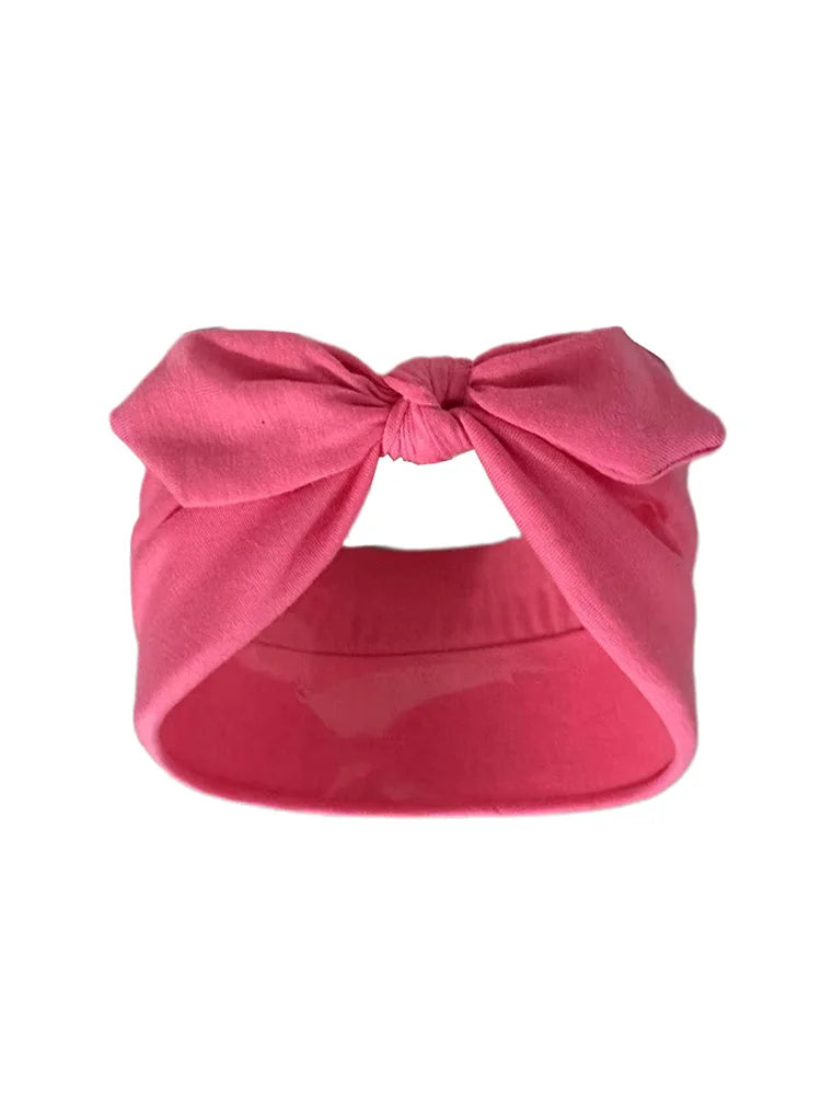 Bandeaux à nœud en couleur unie polyvalents