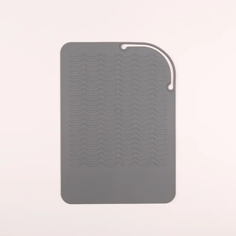 Heat-Resistant Silicone Mat for Hair Styling Tools