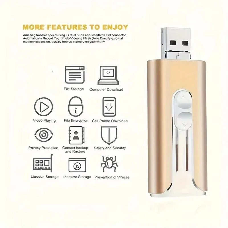 4-in-1 USB-C & Lightning Flash Drive