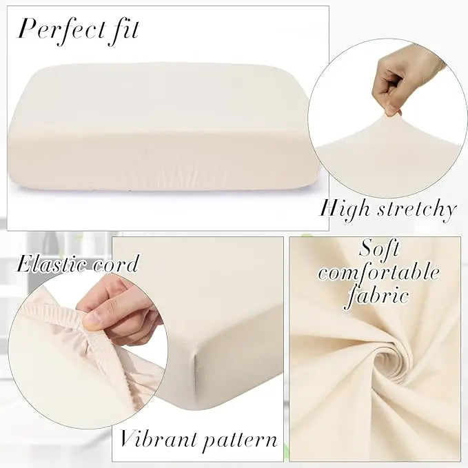 Elastic Sofa Seat Cushion Cover – Stretchable Slipcover Protector