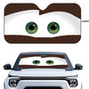 Foldable Car Windshield Sunshade with Cute Cartoon Eyes