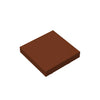 A brown, square panel used for building blocks.