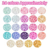24-Color Glass Seed Beads Kit for Jewelry Making