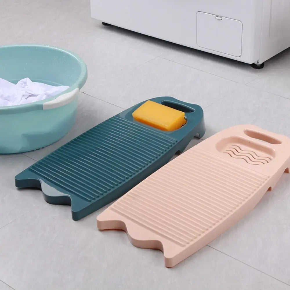 Durable Plastic Washboard with Integrated Soap Trough