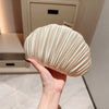 Elegant Pleated Evening Clutch with Chain Strap