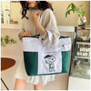 Snoopy Canvas Tote Bag with Crossbody Strap