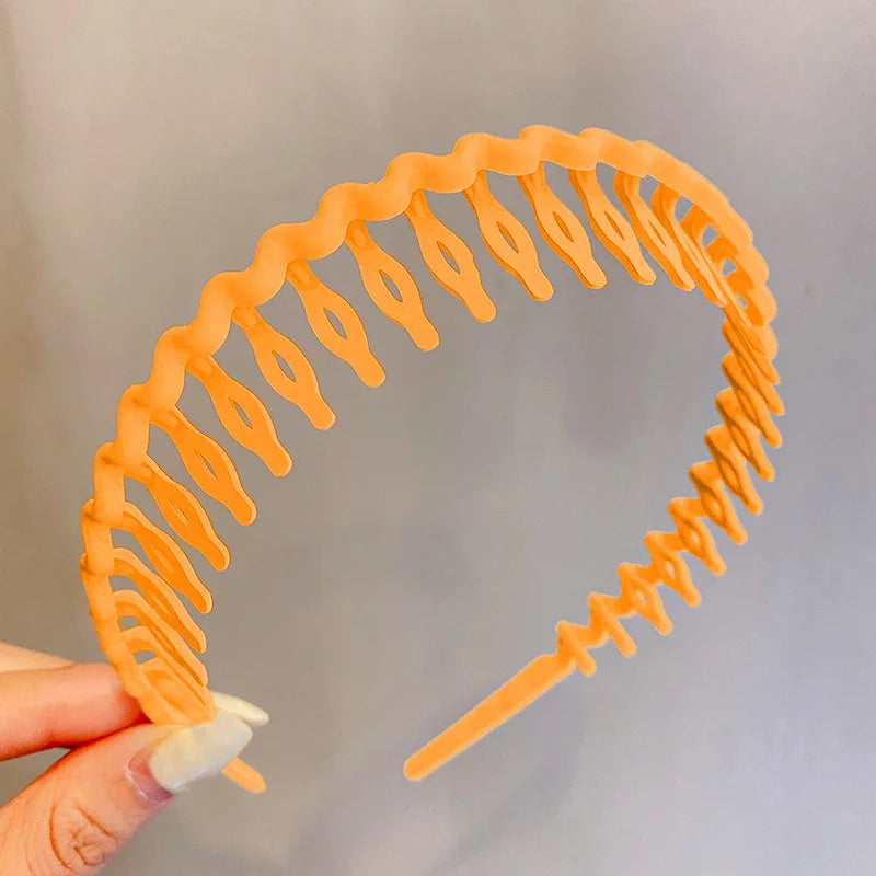 Elegant Solid Color Wave Hairbands