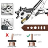 Heavy-Duty Leather Hole Punch with 6 Rotating Sizes