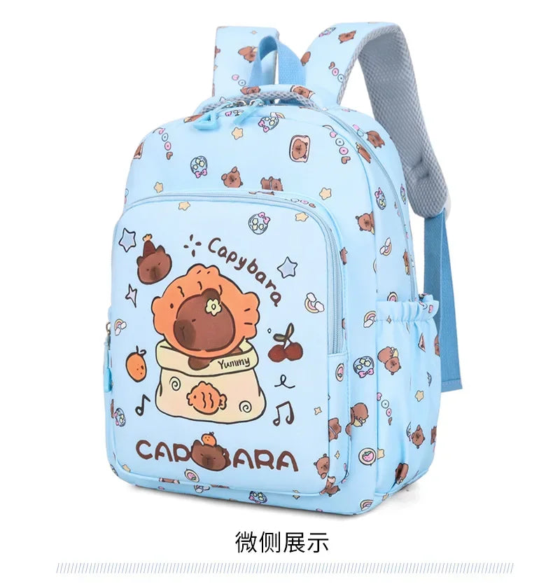 Capybara Cartoon Backpack Set for Kids