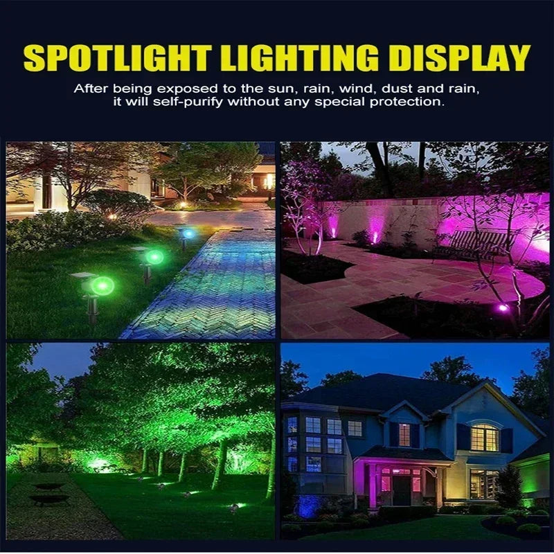 Lampes torches solaires LED durables pour paysage extérieur
