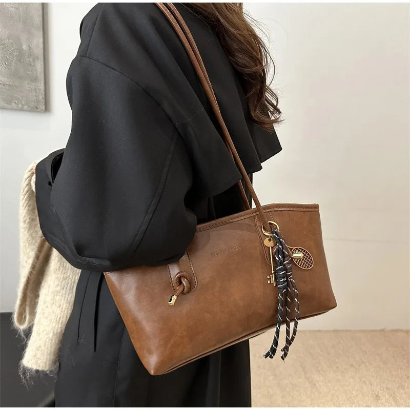 Retro Tote Bag - Large Capacity Casual Shoulder Bag