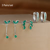 Dainty Square Hoop Earrings Set