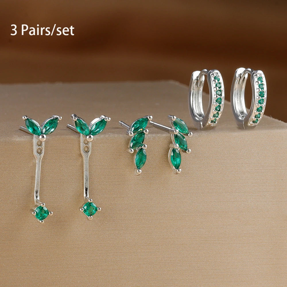 Dainty Square Hoop Earrings Set