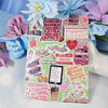 Cartoon Bow Design Insert Cards for Transparent Tablet Cases